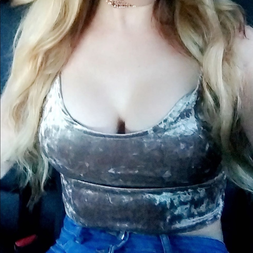 Velvet Crop top